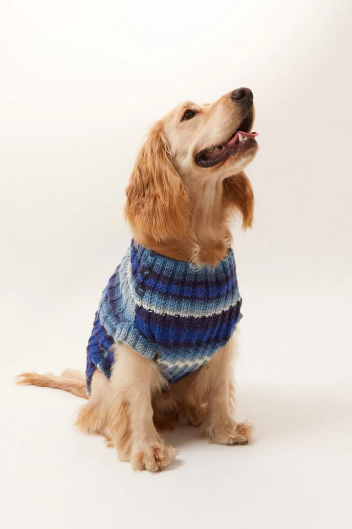 Bergamo Dog Sweater - Blue