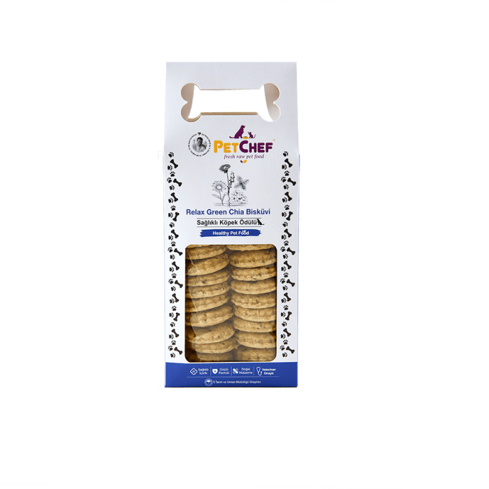 PetChef Relax Green Chia Dog Biscuits (230 Gr)