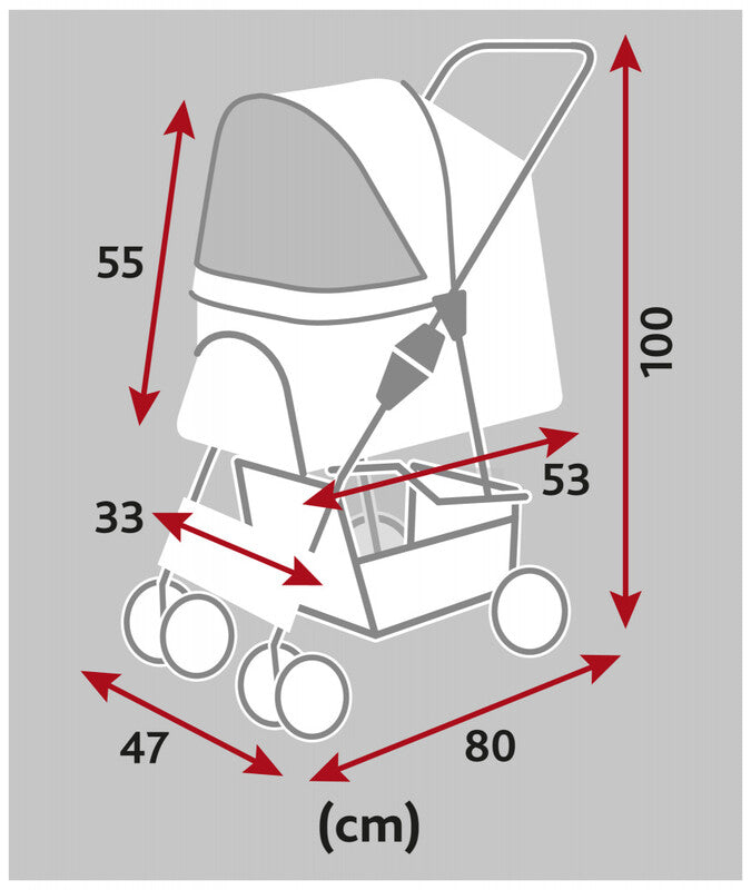 TRIXIE CAT-DOG STROLLER