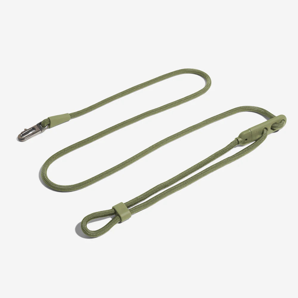 ZEE.DOG ARMY GREEN DOG HANDSFREE ROPE LEASH