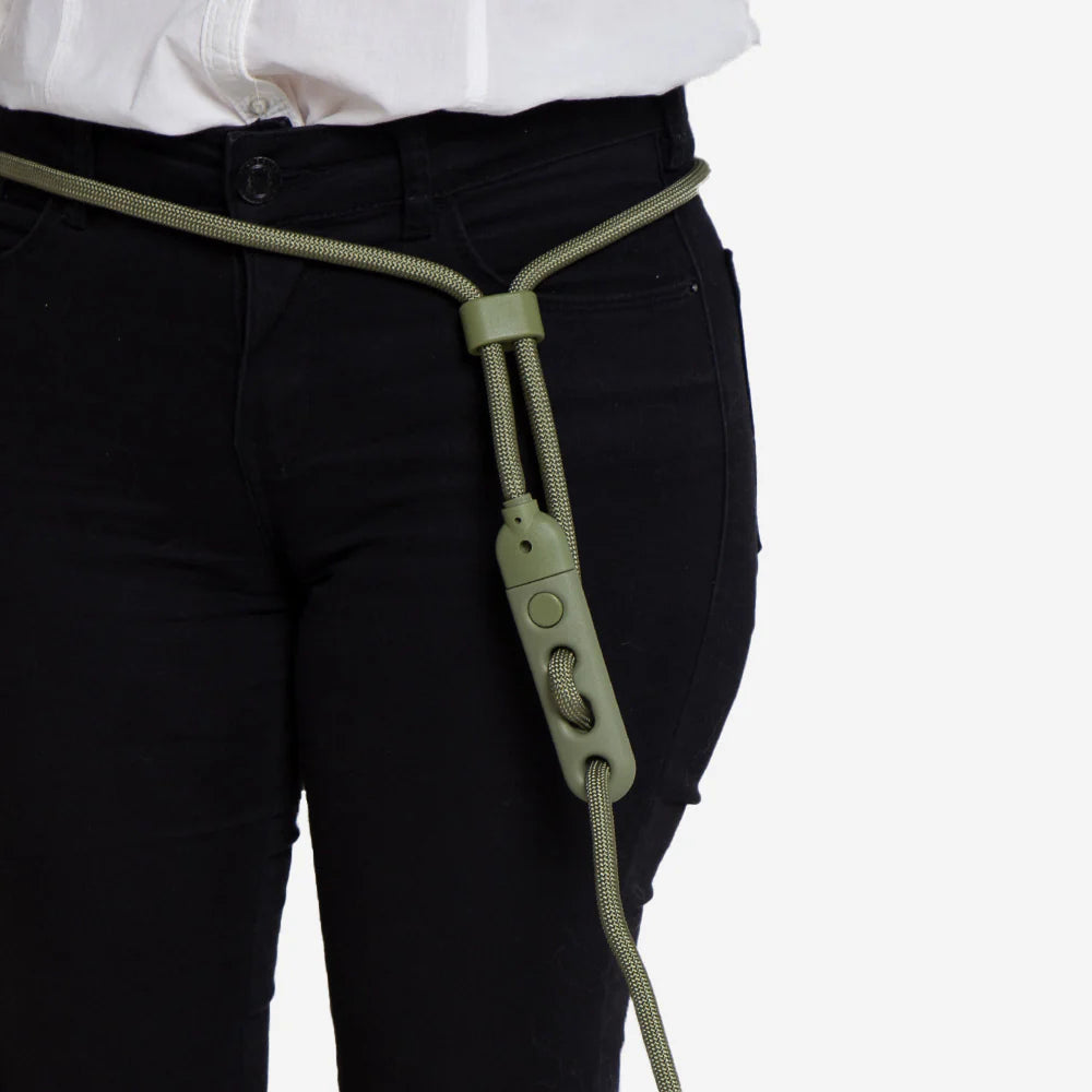 ZEE.DOG ARMY GREEN DOG HANDSFREE ROPE LEASH