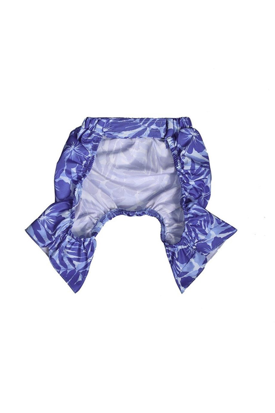 Sea Swimming Shorts-Dog Swimsuit with Flowers