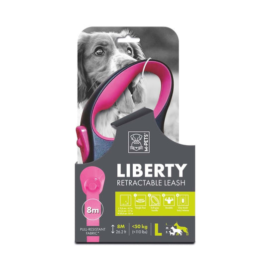 M-PETS LIBERTY OTOMATİK GEZDİRME ŞERİT PINK