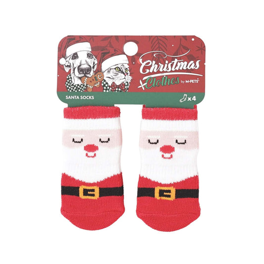 M-PETS CHRISTMAS SANTA KAYMAZ TABANLI ÇORAP