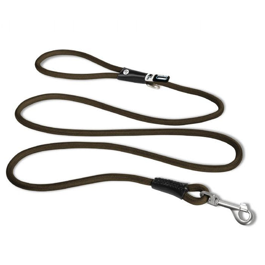 CURLI STRETCH COMFORT LEASH BROWN