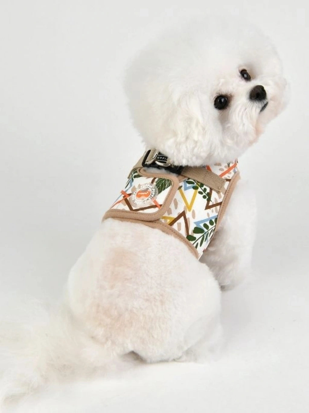 PUPPIA BOTANICAL HARNESS B KÖPEK GÖĞÜS TASMASI – BEIGE