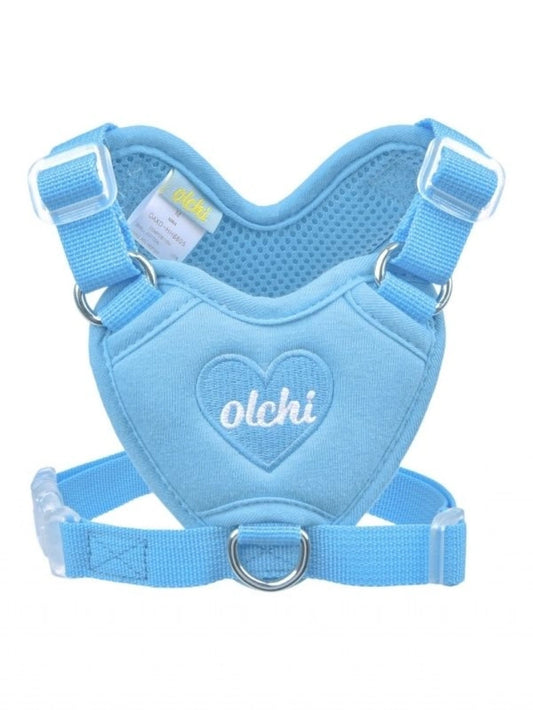OLCHI MAVİ HEART KÖPEK GÖĞÜS TASMASI