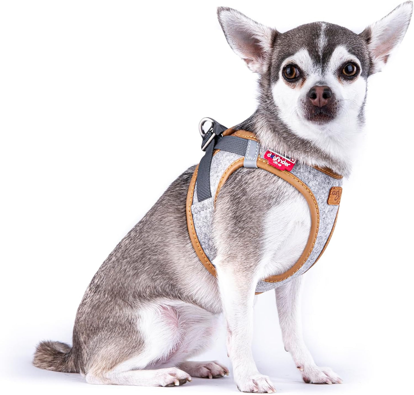 CURLI ALPINE CURLI CLASP VEST KÖPEK HARNESS LIGHT GRAY