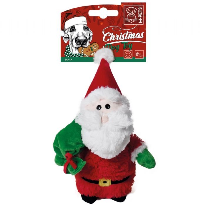 M-PETS CHRISTMAS SANTA KÖPEK OYUNCAĞI