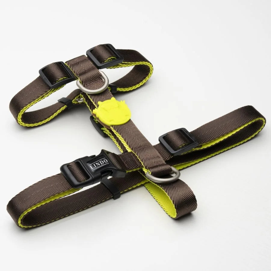 LINDO URBAN GLOW DARK COFFEE H TYPE CHEST COLLAR