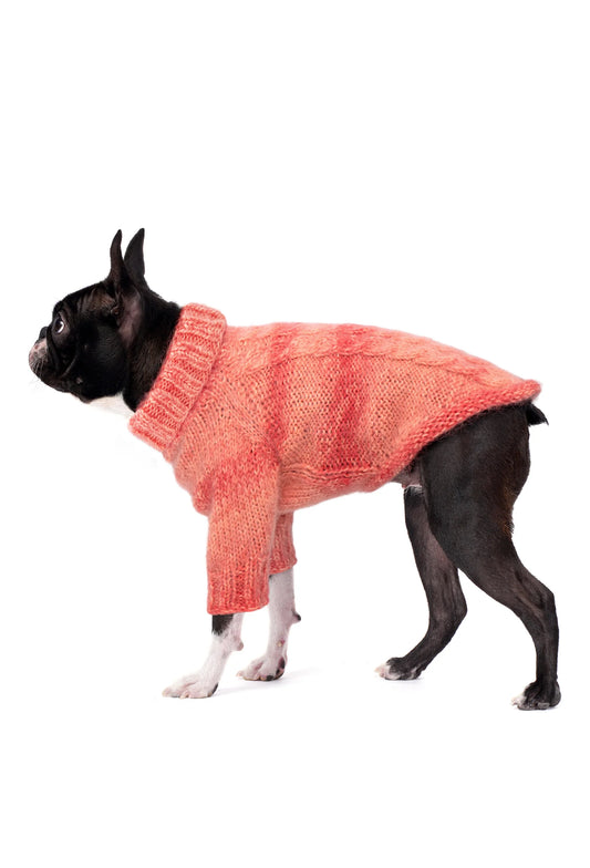 FOURAMOUR BATİK MERCAN ÖRGÜ KÖPEK KAZAK