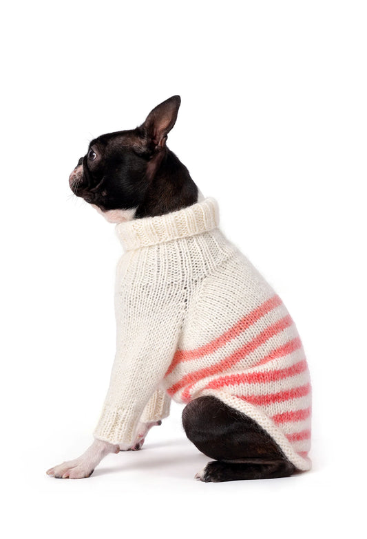 FOURAMOUR KREM SOMON ÖRGÜLÜ KÖPEK KAZAK