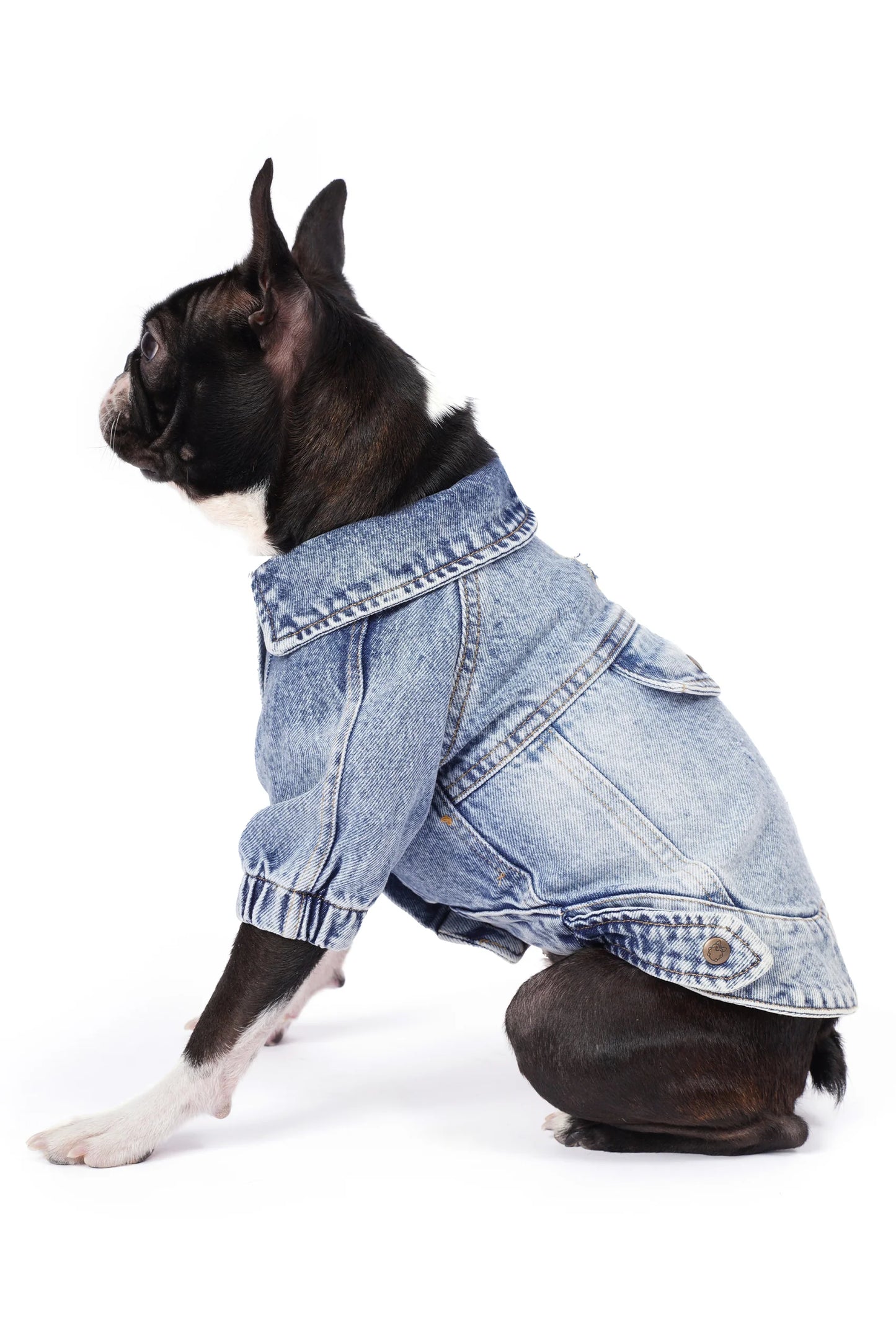 FOURAMOUR Açık Kar Yıkama Denim Köpek Ceketi “Rodeo”