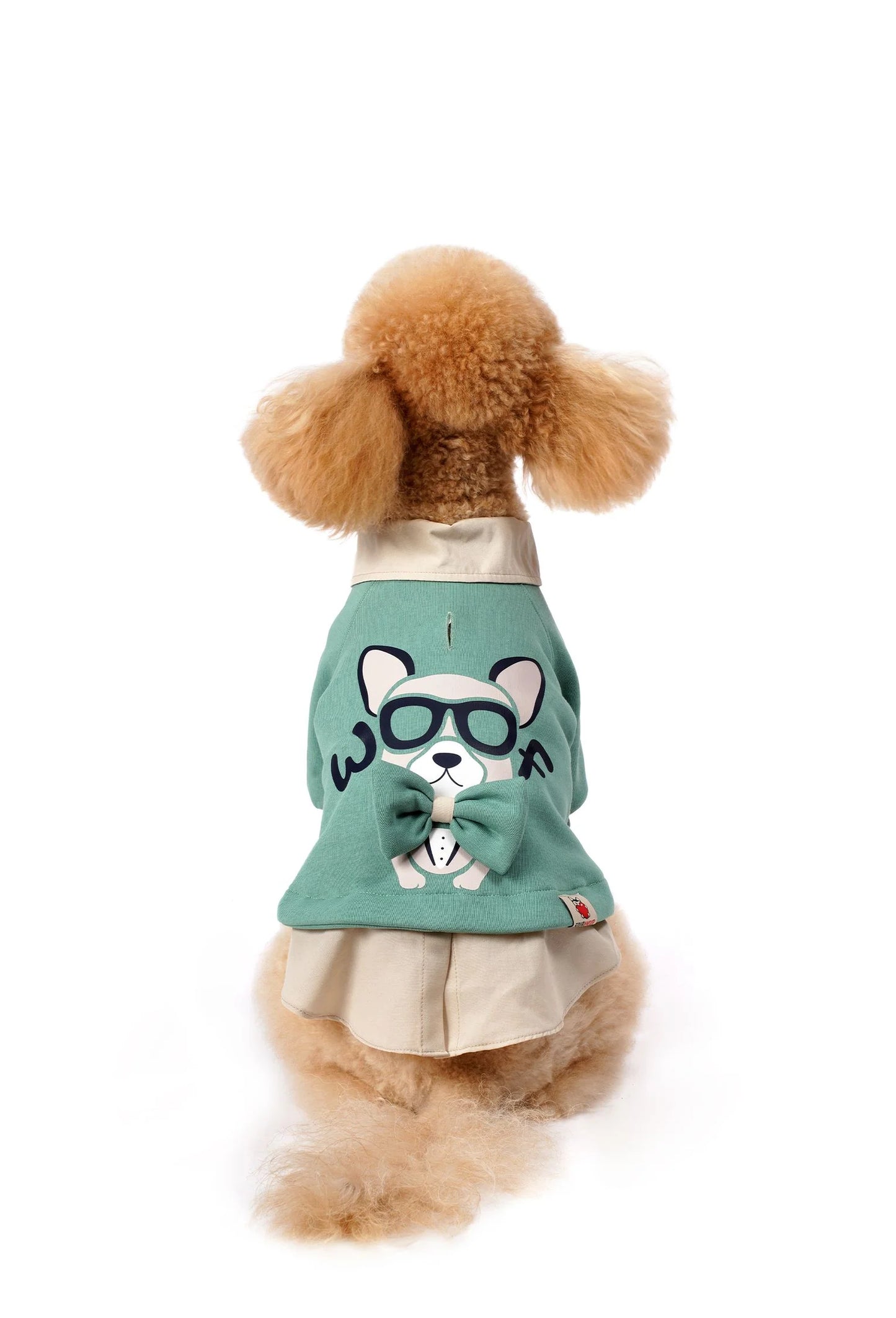 FOURAMOUR Su Yeşili Köpek Sweatshirtü “Woof”