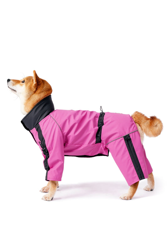 FOURAMOUR PEMBE SU GEÇİRMEZ KÖPEK TULUMU