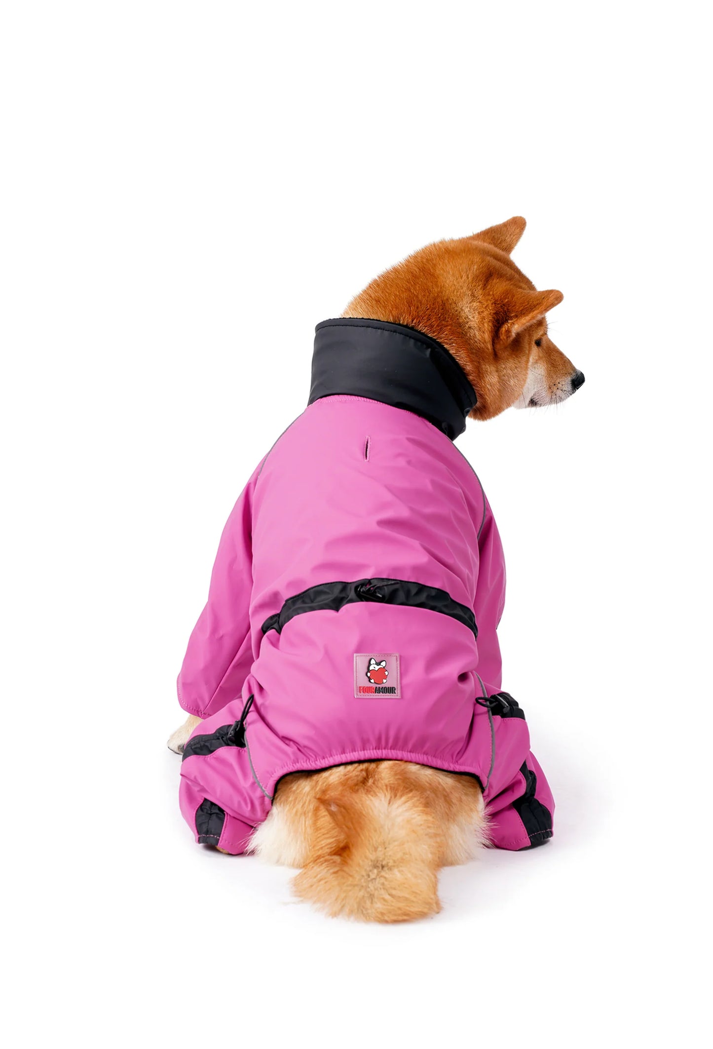 FOURAMOUR PEMBE SU GEÇİRMEZ KÖPEK TULUMU