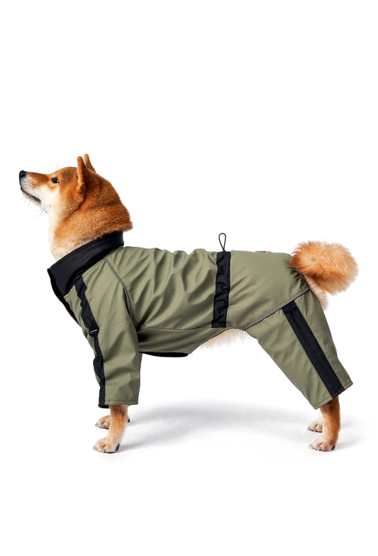 FOURAMOUR SU GEÇİRMEZ HAKİ KÖPEK TULUM