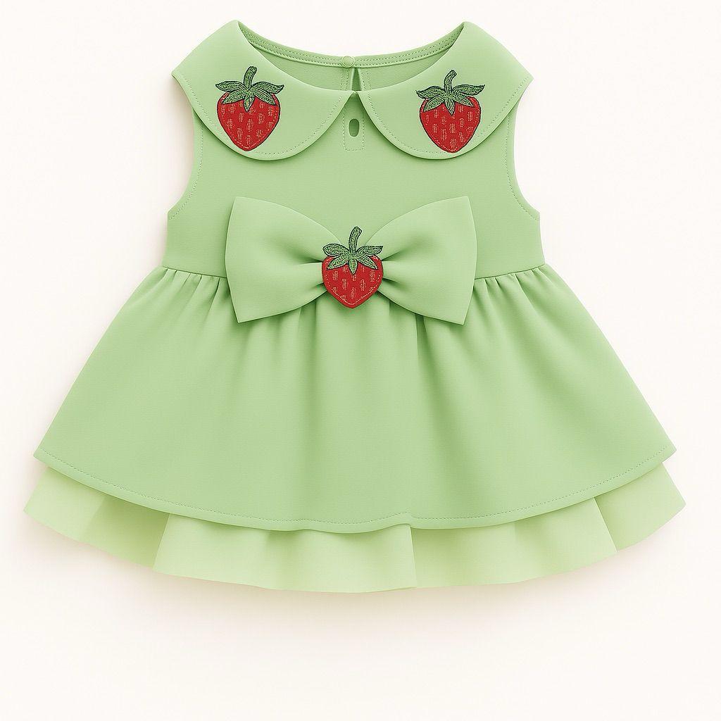 MERPAWW MINT STRAWBERRY PATTERNED DOG DRESS
