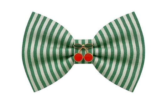 MERPAWW MINT STRIPED DOG BOW TIE