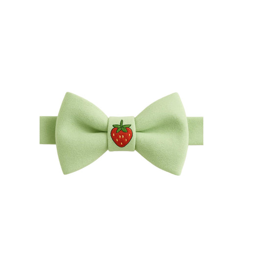 MERPAWW MINT STRAWBERRY DOG BOW TIE