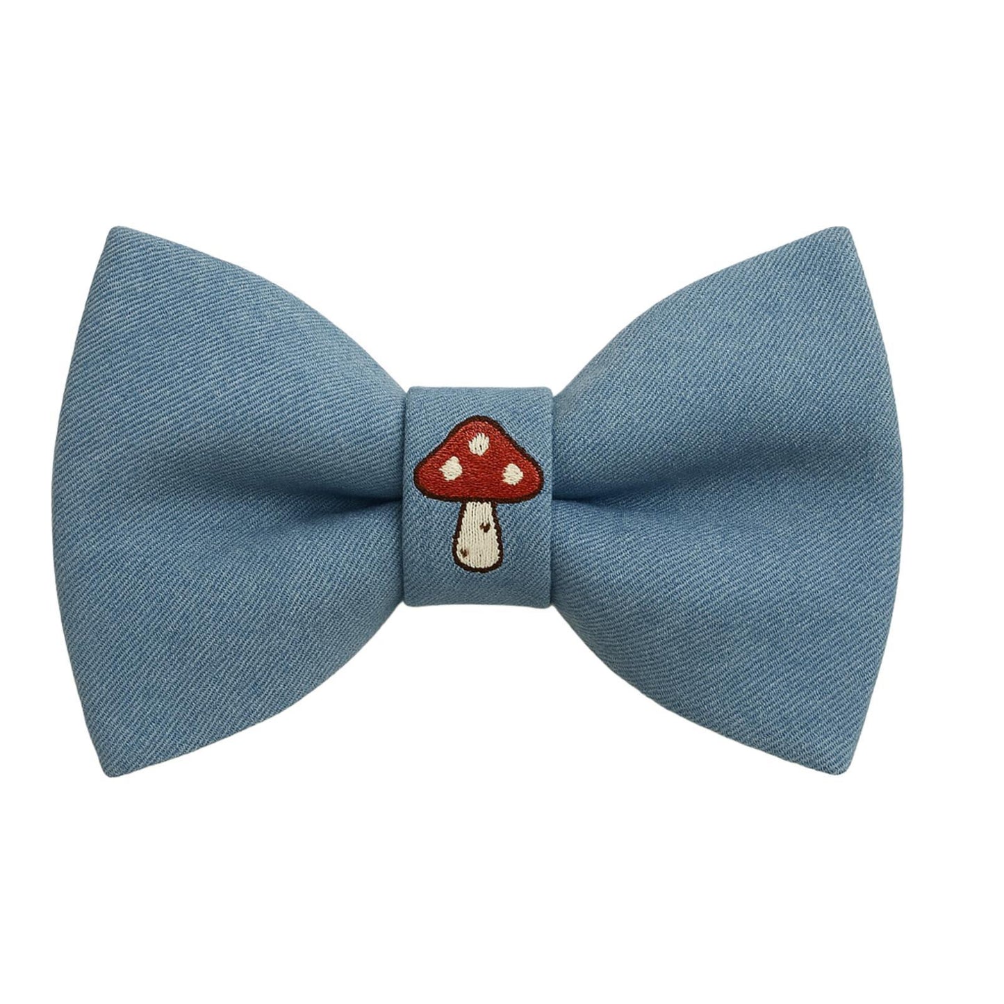 MERPAWW MUSHROOM DENIM DOG BOW TIE