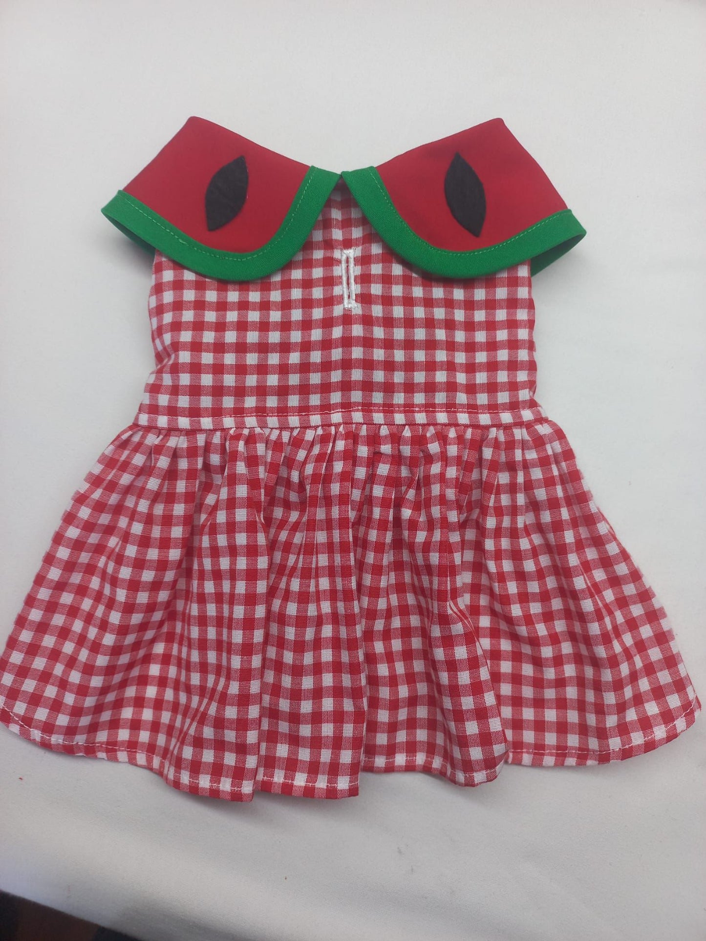 MERPAWW WATERMELON PLAID DRESS
