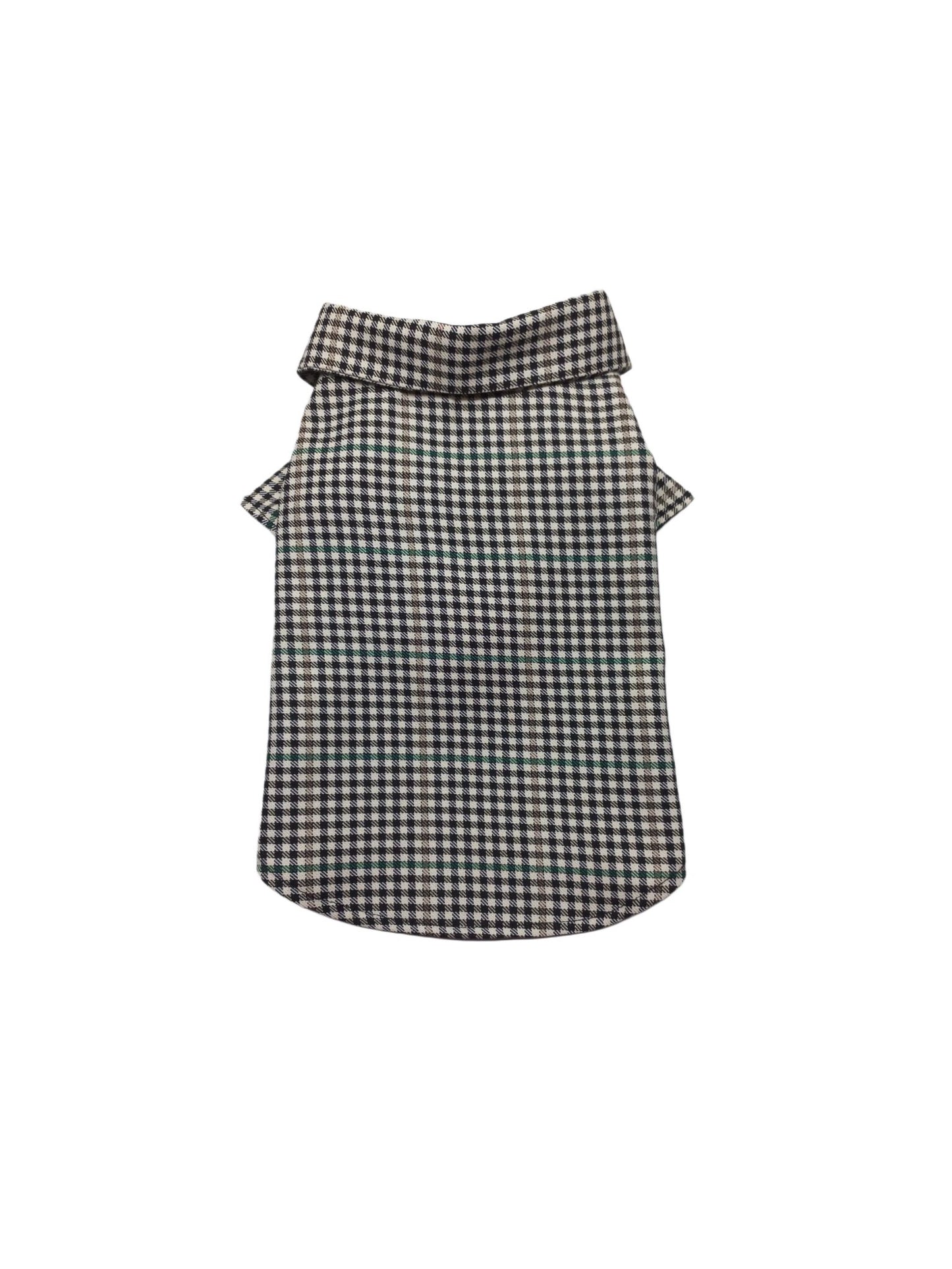 MERPAWW GREY PLAID DOG SHIRT