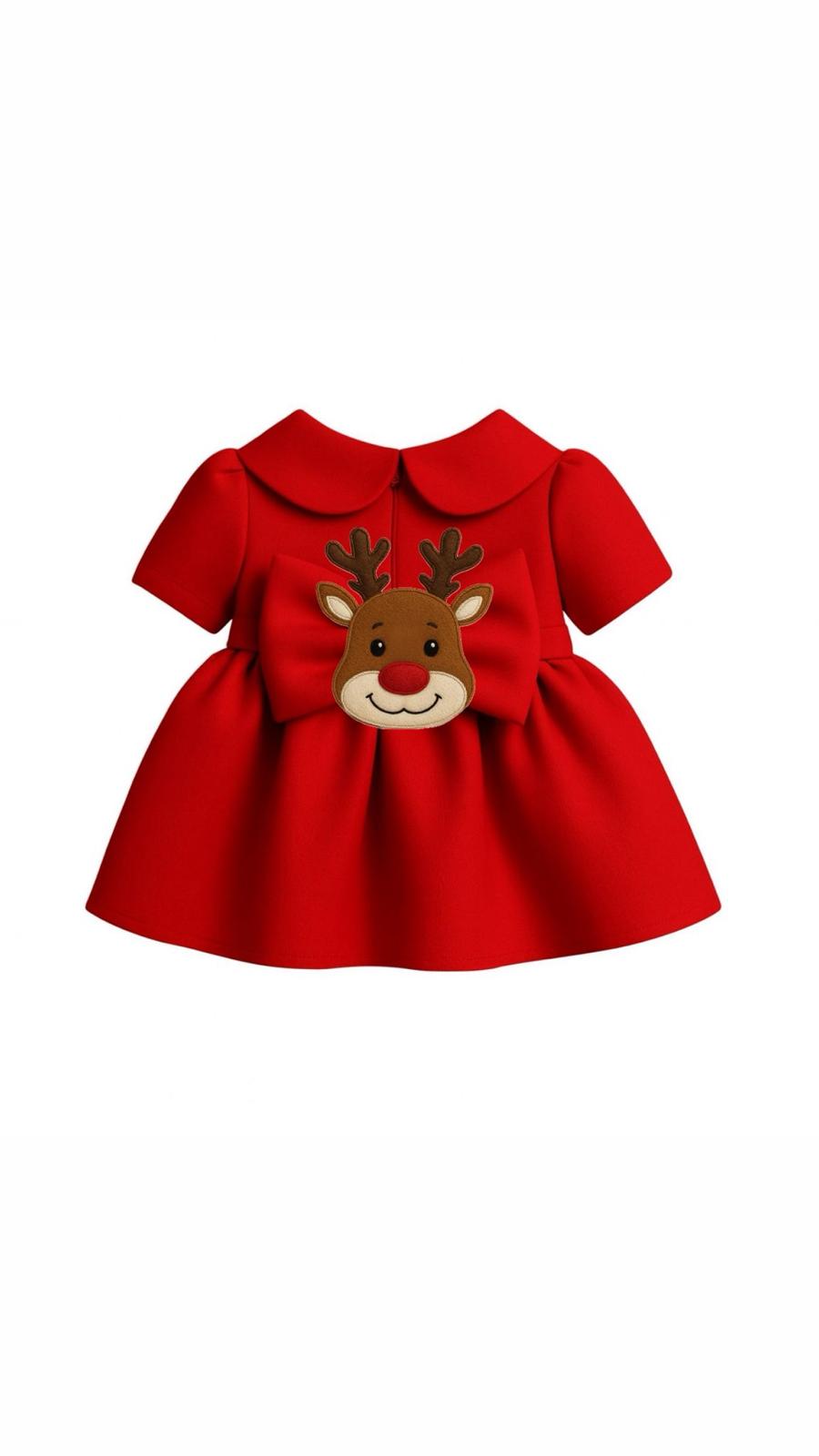 MERPAWW DEER RED DOG DRESS