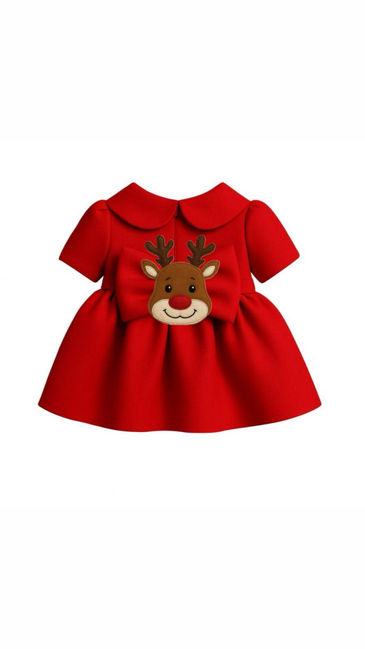 MERPAWW DEER RED DOG DRESS