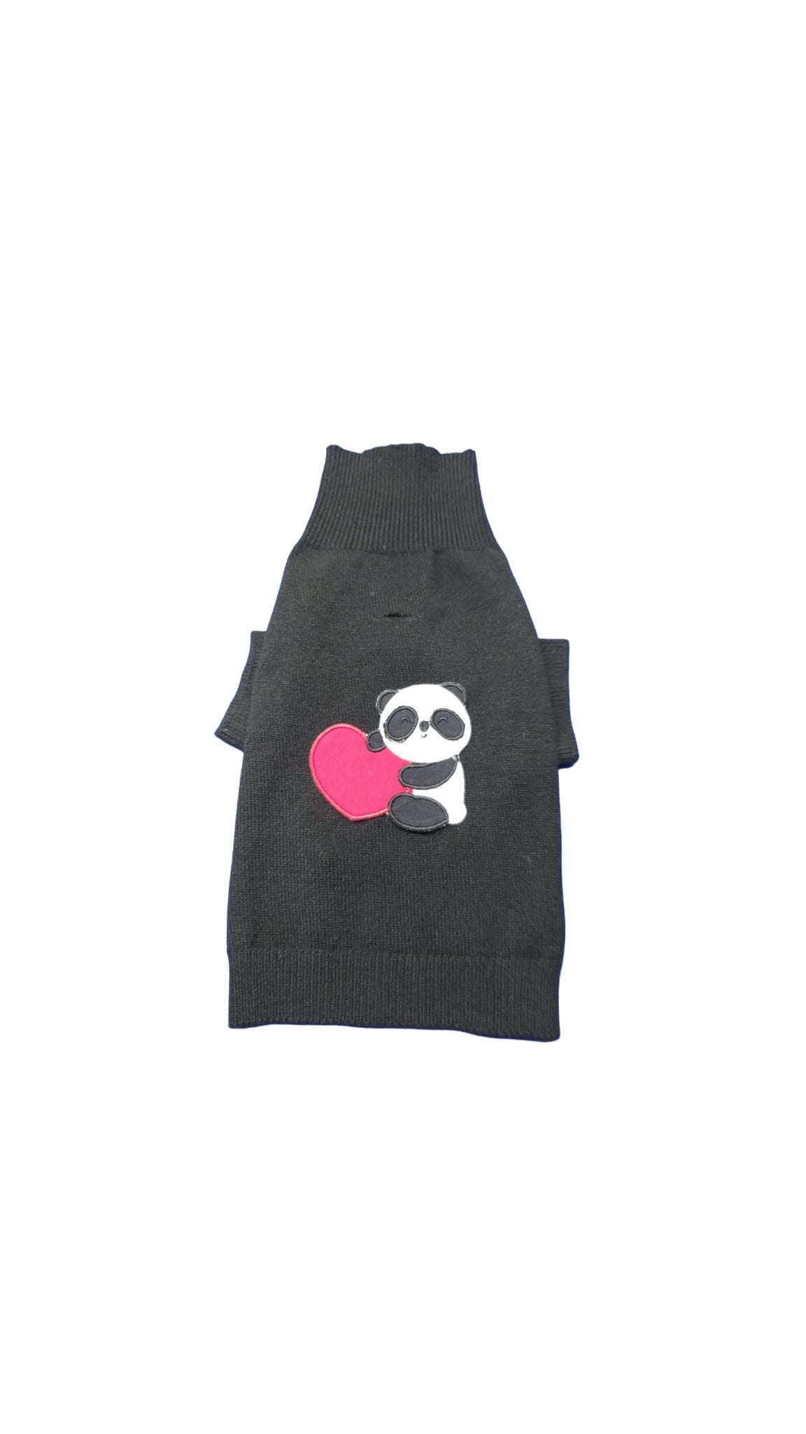 MERPAWW SİYAH PANDA KALPLİ KÖPEK KAZAK