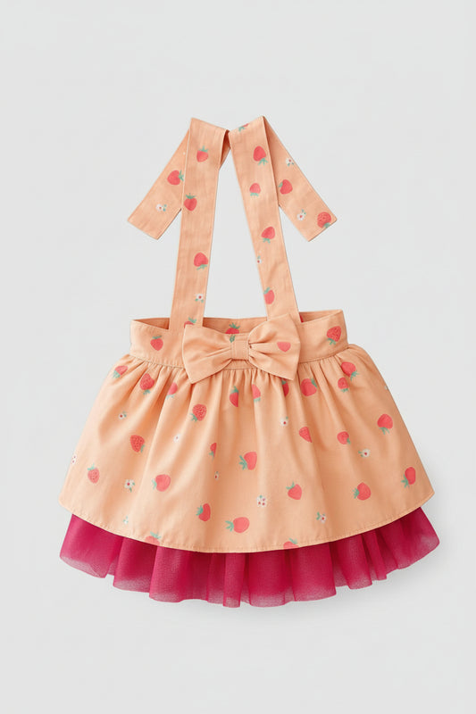 MERPAWW ÇİLEKLİ FUŞYA TÜTÜLÜ KÖPEK ELBİSE