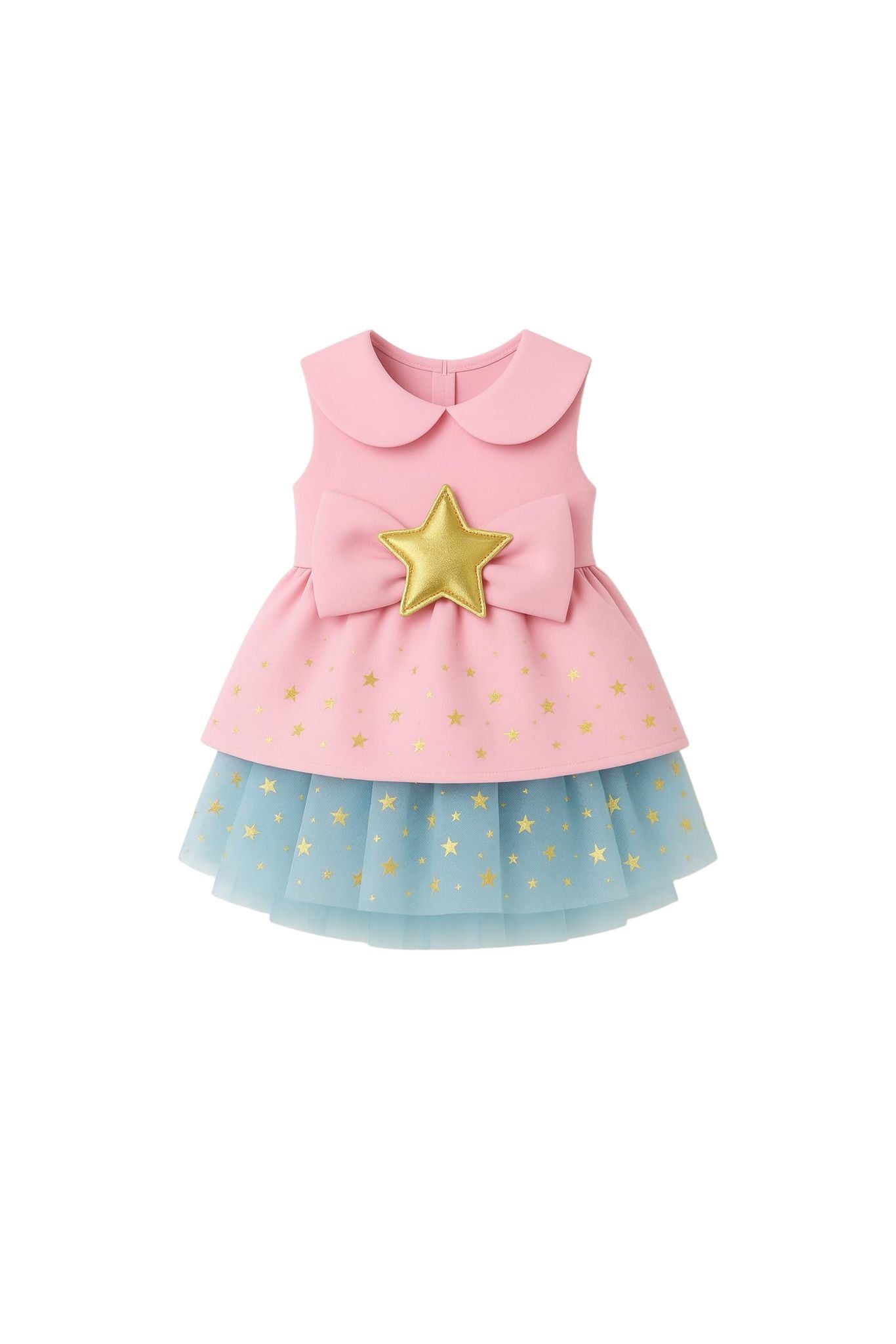 PINK DRESS WITH MERPAWW STAR RIBBON