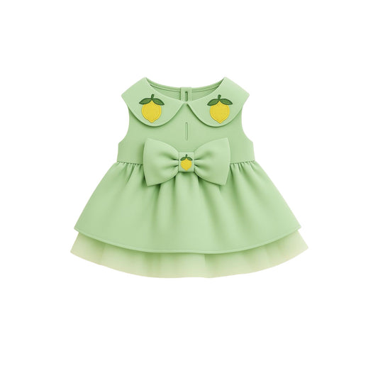 MERPAWW GREEN LEMON DETAILED DRESS 