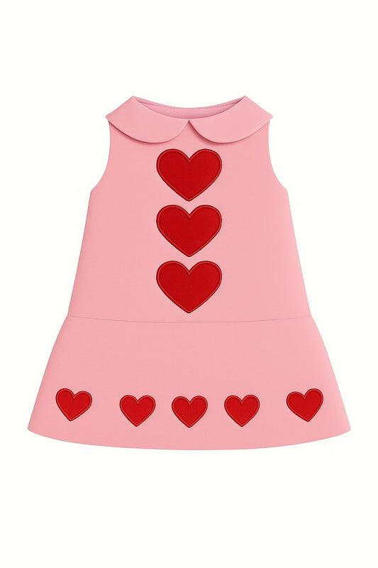 MERPAWW RED HEART PATTERNED DOG DRESS