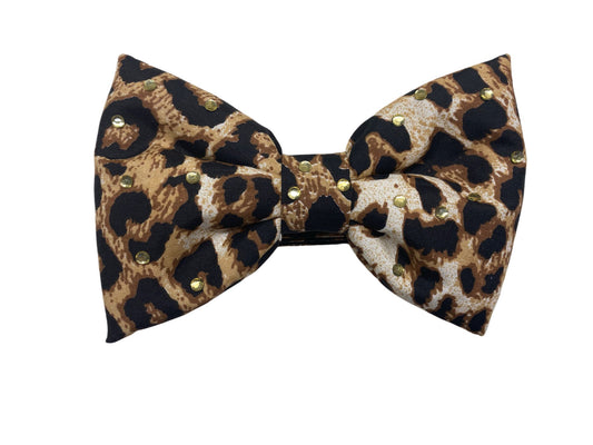 MERPAWW STONED LEOPARD BOW TIE