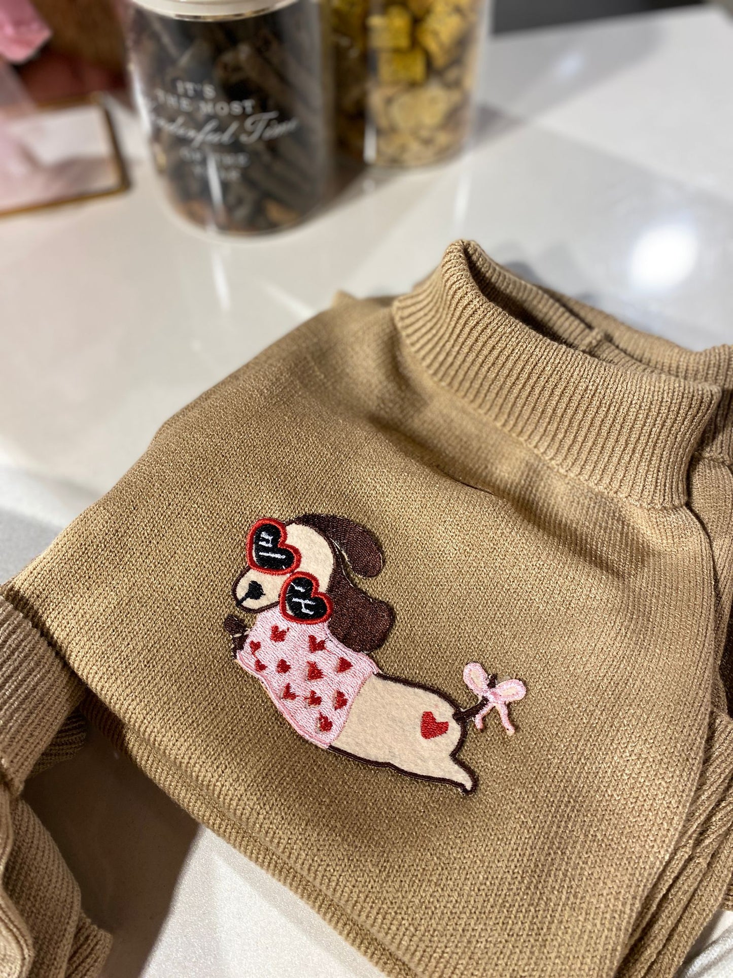 MERPAWW BEJ PİNKHEART KÖPEK KAZAK