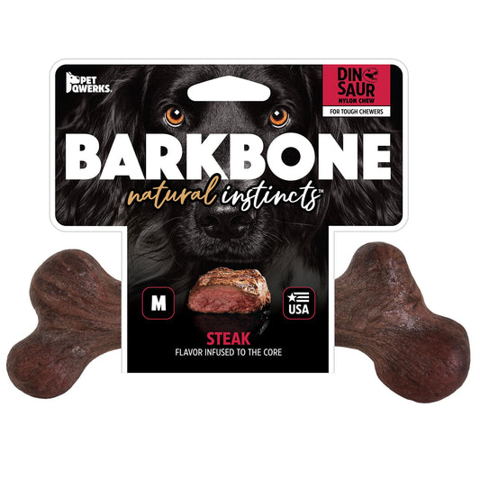 BarkBone Dinosaur Biftek Aromalı Köpek Çiğneme Kemiği