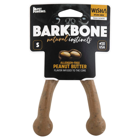 BarkBone Wishbone Lades Kemiği Şeklinde Fıstık Ezmesi Aromalı Köpek Çiğneme Kemiği