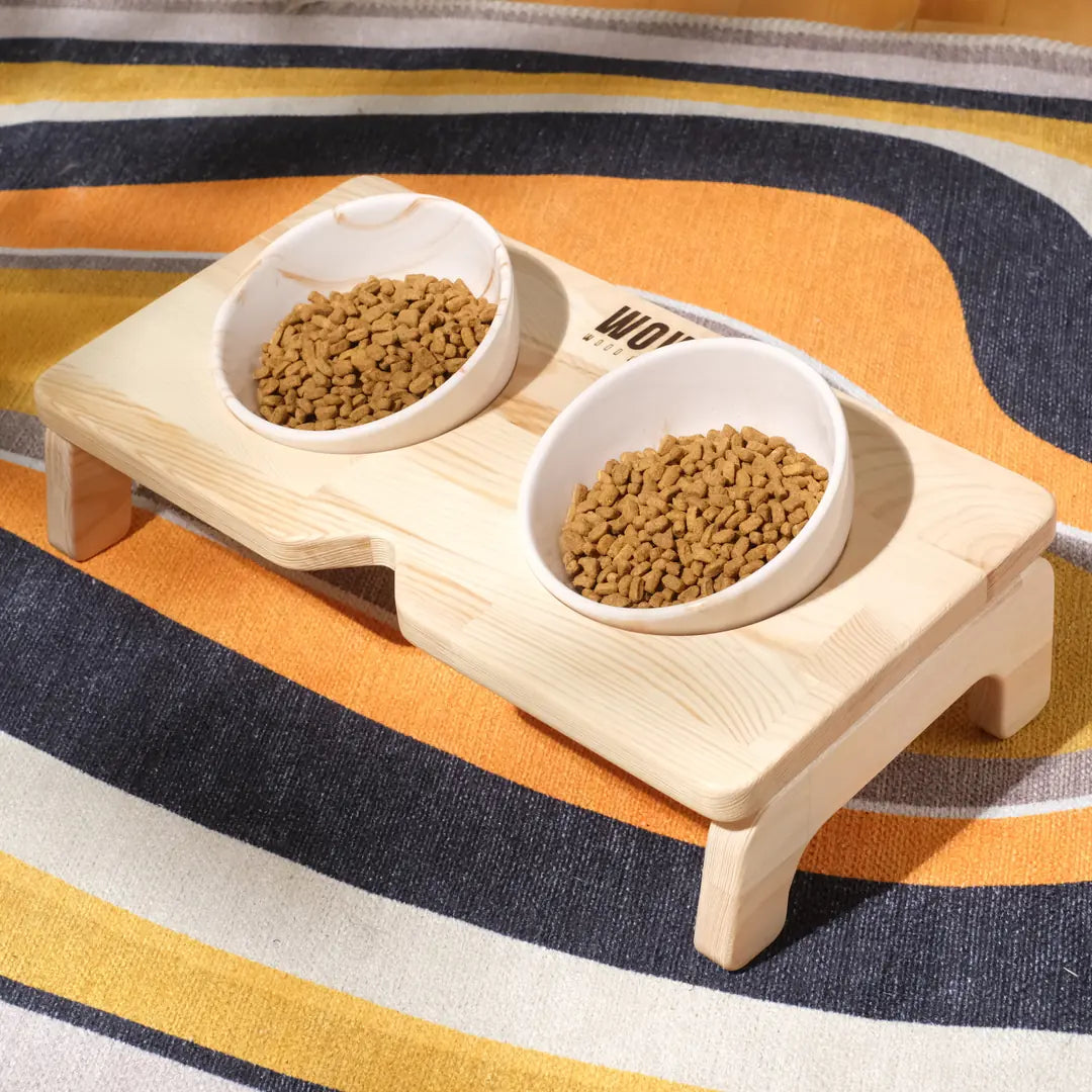 NUMA - Double Square Design Cat-Dog Food Bowl