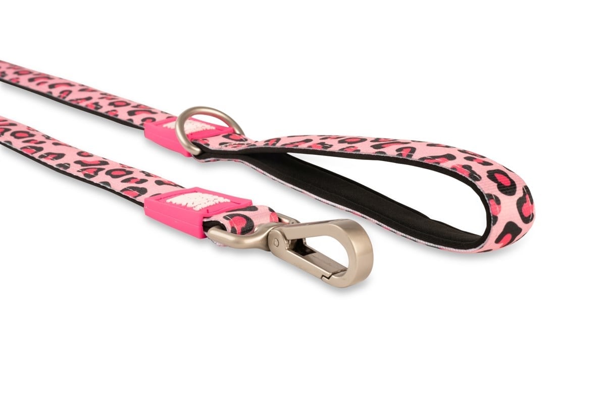 Max & Molly Leopard Pink Gezdirme Kayışı