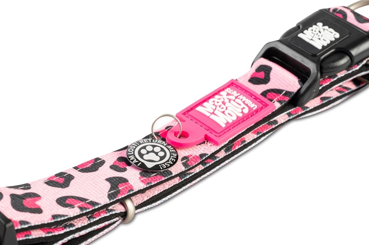 Max & Molly Leopard Pink Smart ID Boyun Tasması