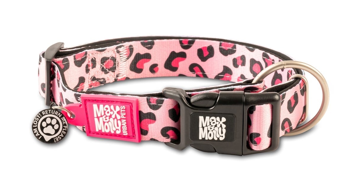 Max & Molly Leopard Pink Smart ID Boyun Tasması