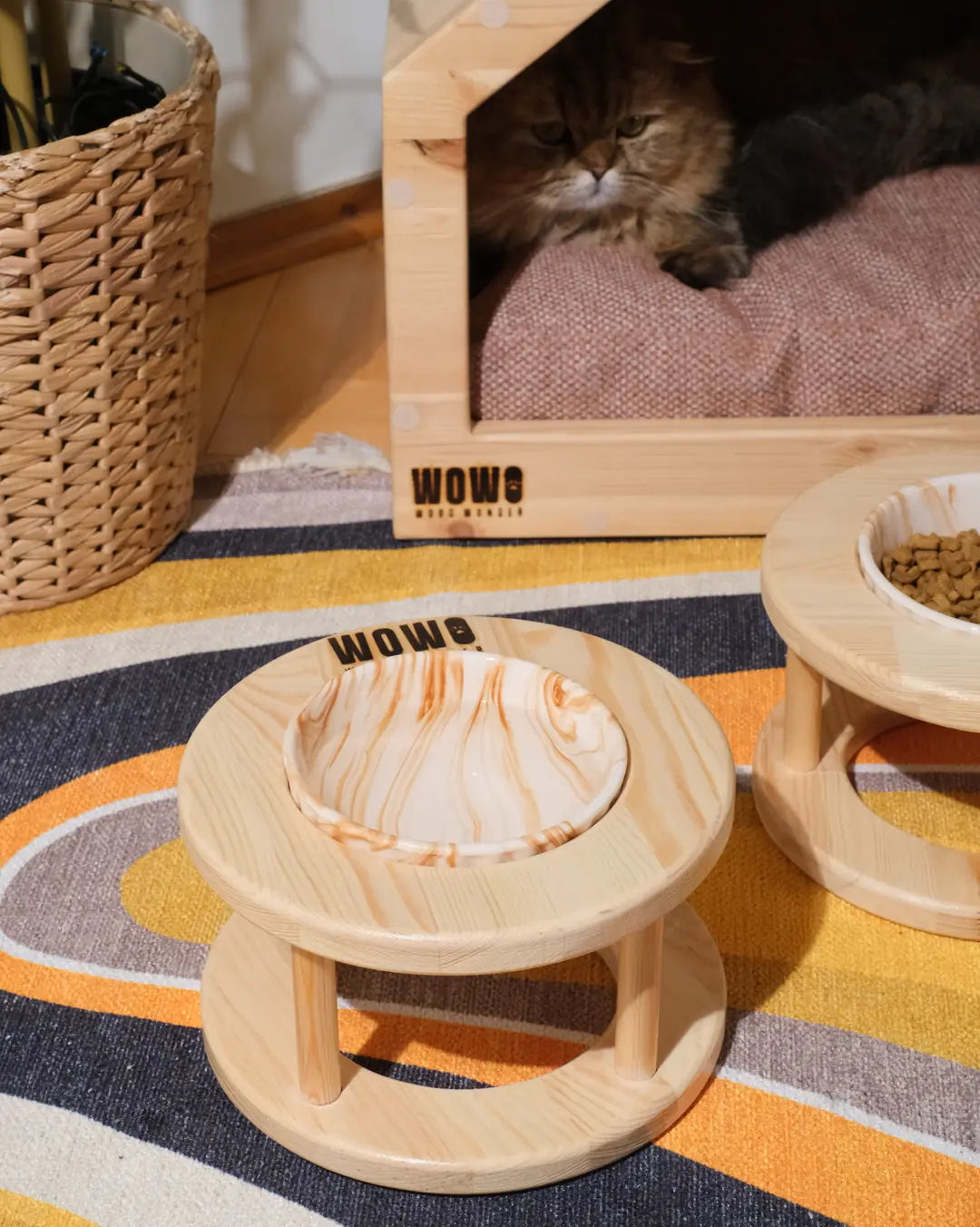 ORBIT - Single Oval Design Cat-Dog Food Bowl