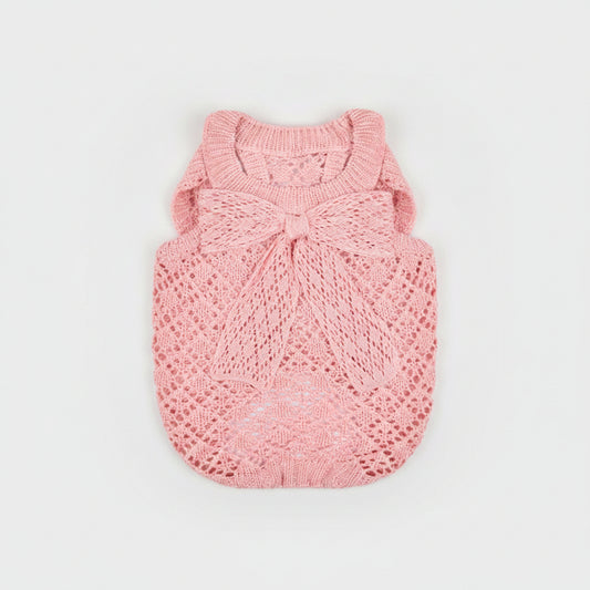 Ribbon Cooling Knit Pembe