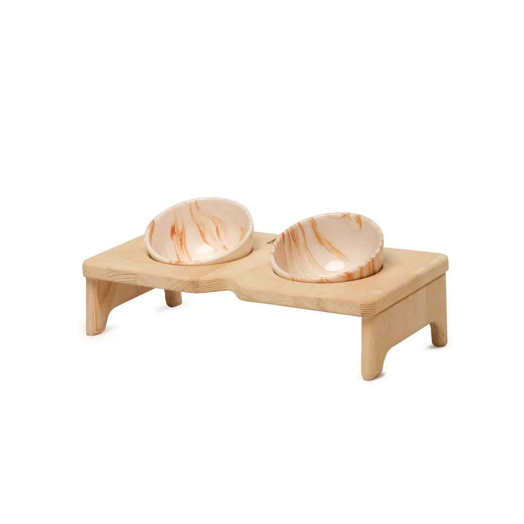 NUMA - Double Square Design Cat-Dog Food Bowl
