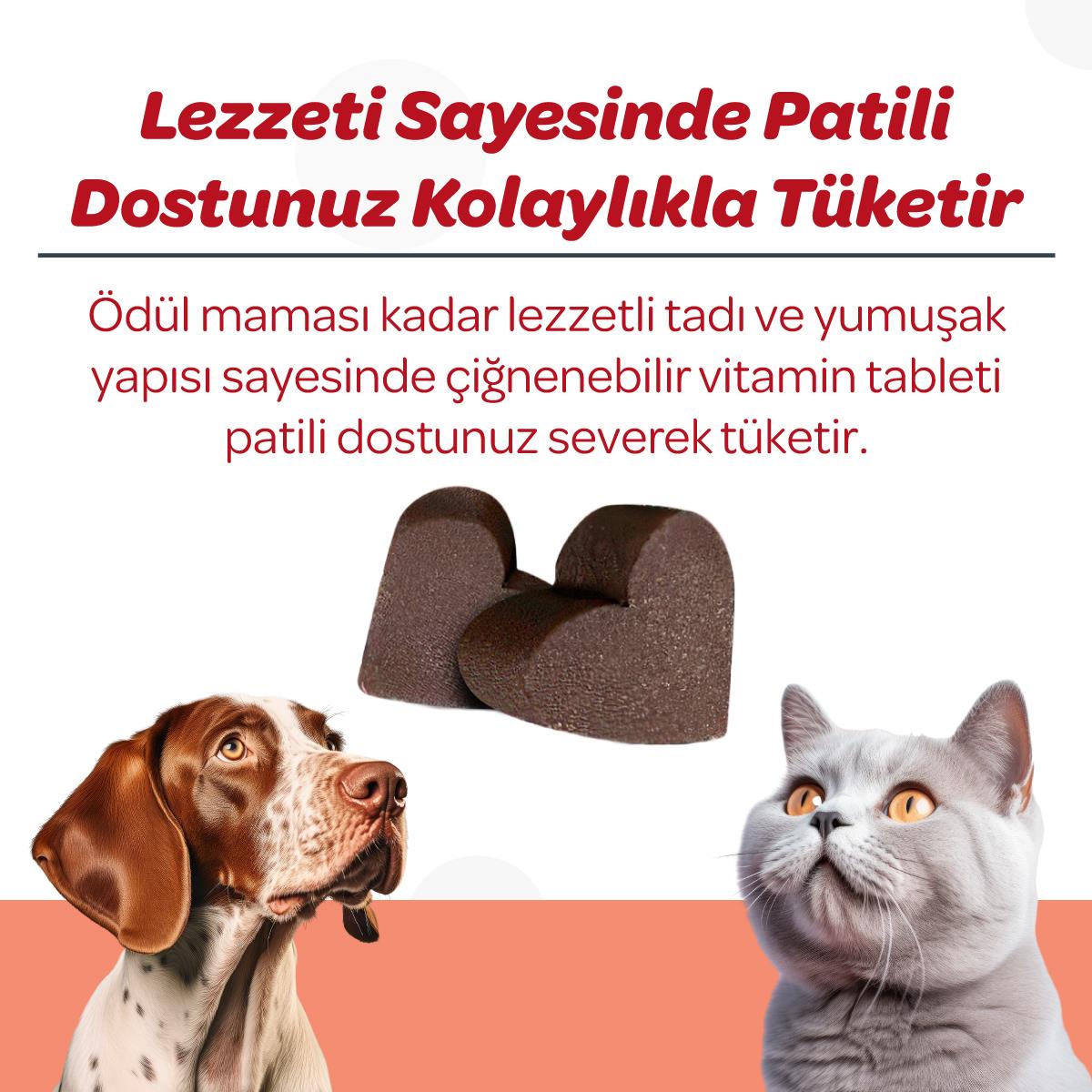 Vet's Plus Calming Kedi ve Köpekler İçin Sakinleştirici Çiğnenebilir Tablet