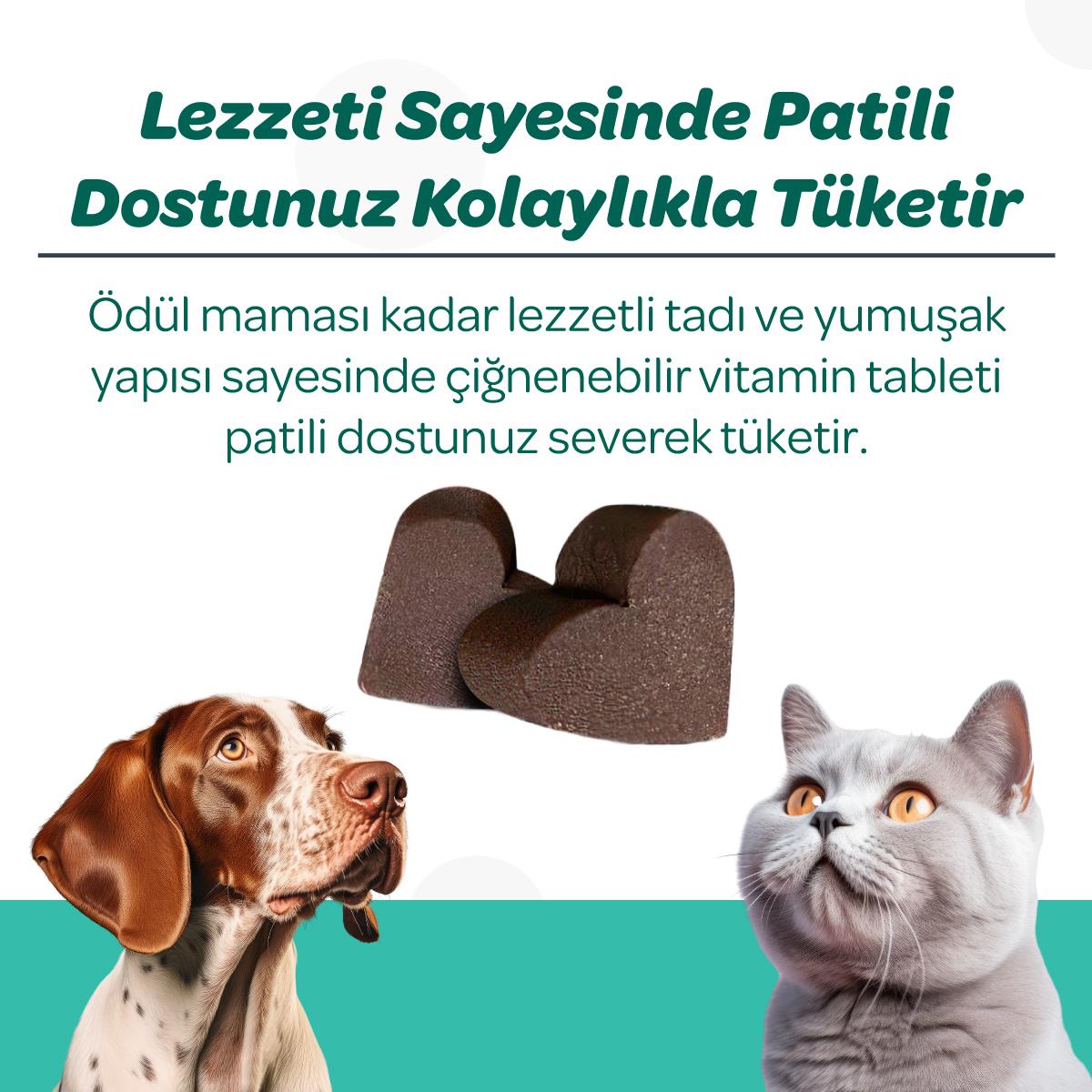 Vet's Plus Dental Kedi ve Köpekler İçin Diş Bakımı Çiğnenebilir Tablet